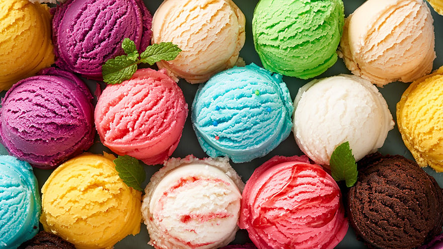 rainbow ice cream